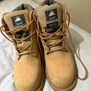 Tan Women's Steel Toe Boots